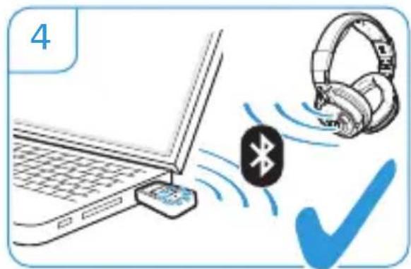 SENNHEISER BTD 500 USB - Ligar o BTD 500 USB - 3