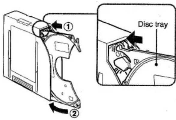 AIWA ADCM60 - Notes on the disc magazine - 2