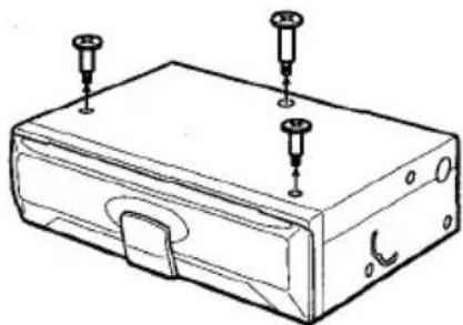 AIWA ADCM60 - Removing the transport screws - 1
