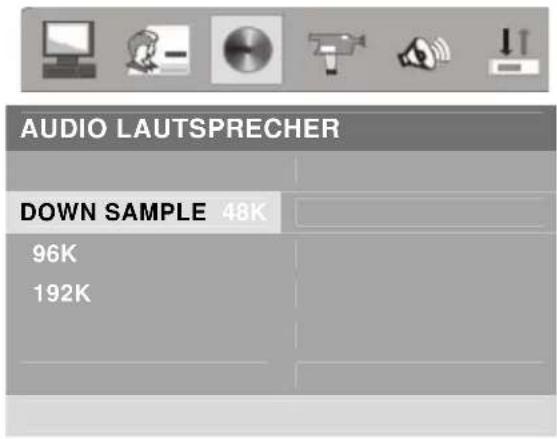 AUDIO LAUTSPRECHER DOWN SAMPLE 48K 96K 192K