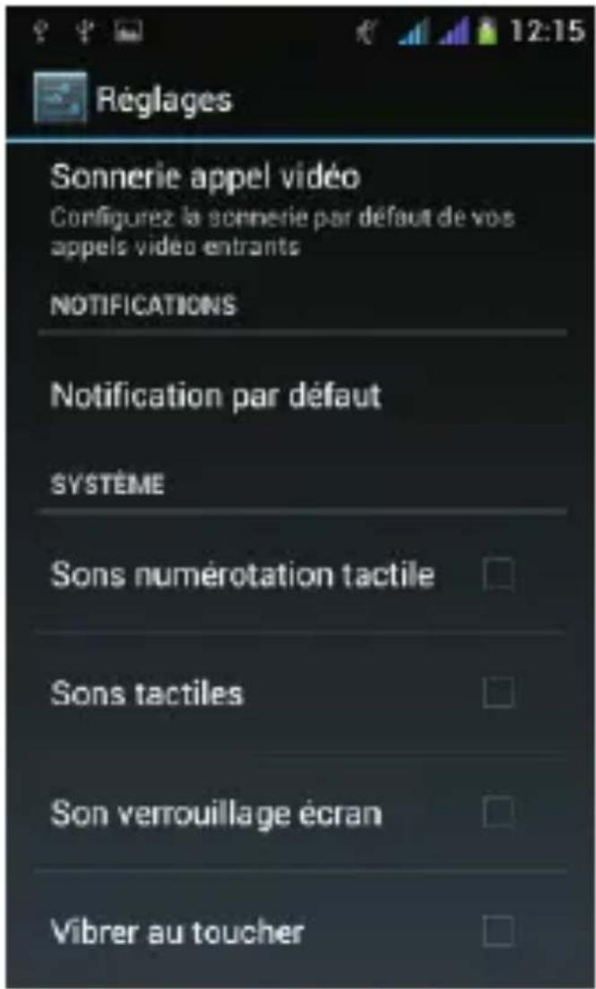 THOMSON TLINK535 - Changer le volume ou le type de sonnerie de votre téléphone - 4