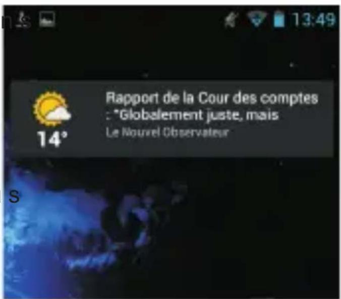 THOMSON TLINK475 - Utilisation des Widgets - 1