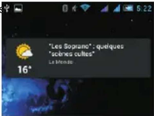 THOMSON TLINK405 - Utilisation des Widgets - 1