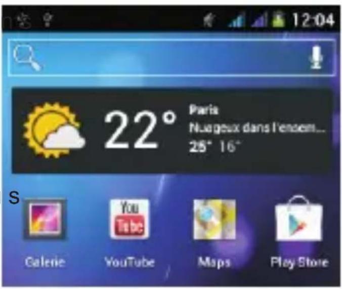 THOMSON Xview 3 TH1130M - Utilisation des widgets - 1