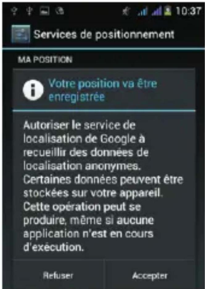THOMSON Xview 3 TH1130M - Activer la géolocalisation et le GPS - 5