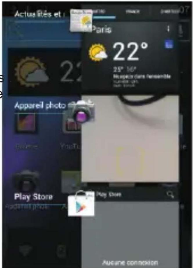 THOMSON Xview 3 TH1130M - Basculer d'une application à une autre - 2