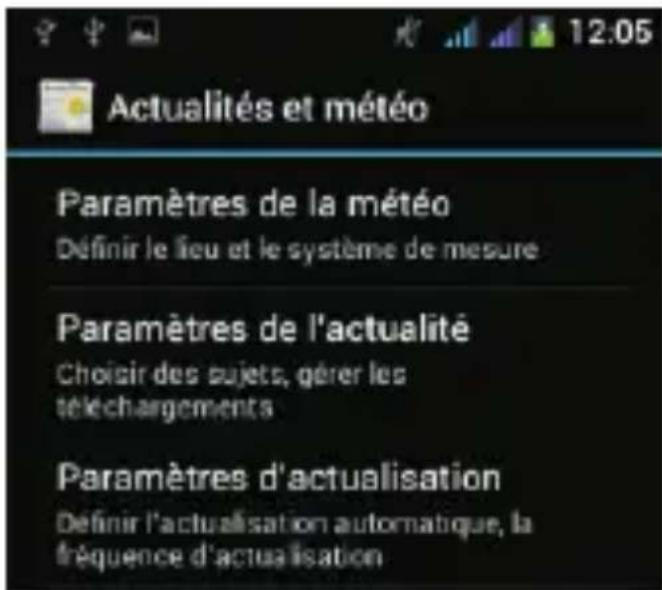 THOMSON Xview 3 TH1130M - Utilisation des widgets - 3