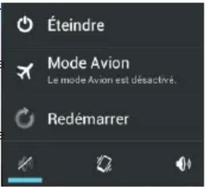 THOMSON Xlink 4.0 TH1127 - Eteindre votre téléphone, activer le mode avion, le mode silencieux et le mode vibreur - 1