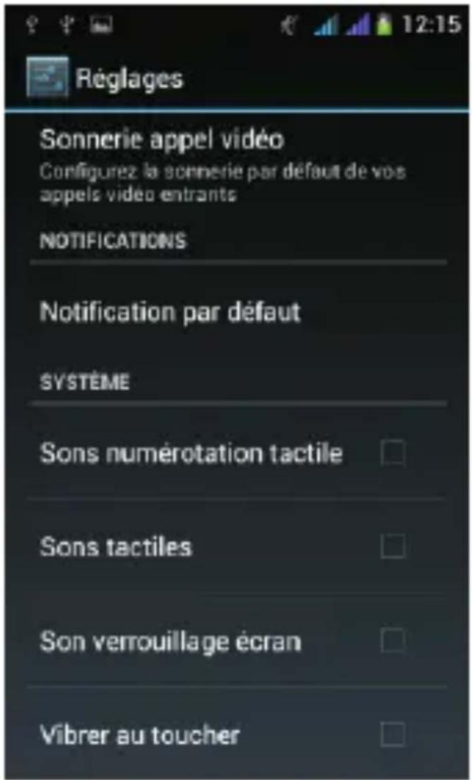 THOMSON Xlink 4.0 TH1127 - Changer le volume ou le type de sonnerie de votre téléphone - 4