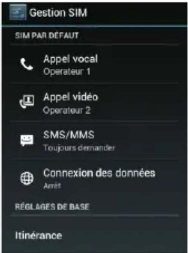THOMSON Xlink 4.0 TH1127 - Gestion double SIM : associer un numéro de téléphone a une carte SIM - 2