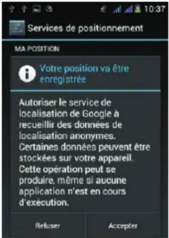 THOMSON Xlink 4.0 TH1127 - Activer la Géolocalisation et le GPS - 5