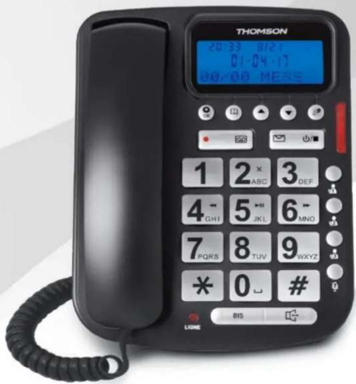 THOMSON Serea Reply TH528 - Téléphone filaire avec répondeur Manuel d'utilisation - 1