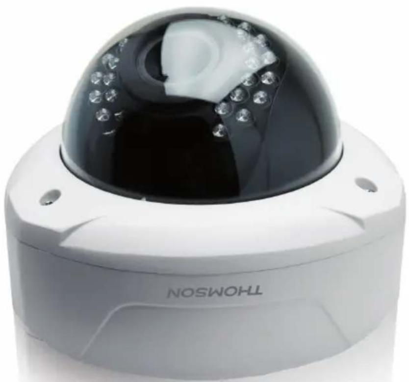 THOMSON 512359 - Cámara domo 1080p varifocal para grabadora de video en red en color, PoE - 3