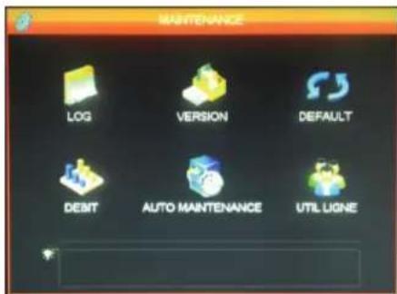 THOMSON 512314 - - Menu MAINTENANCE (MANTENIMIENTO) - 1