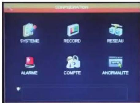 THOMSON 512314 - - Menu CONFIGURATION (CONFIGURATIE) - 1
