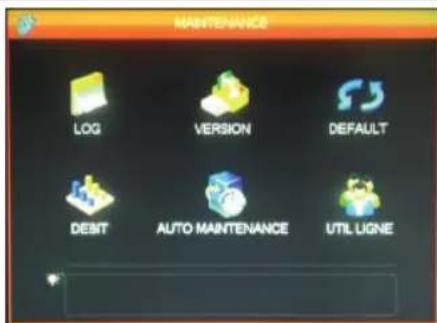 THOMSON 512314 - - Menu MAINTENANCE (MANUTENÇAO) - 1