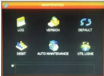 THOMSON 512314 - - Menu MAINTENANCE ("Wartung") - 1