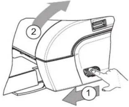 AGFA AP1100 - Installation des farbbands - 1