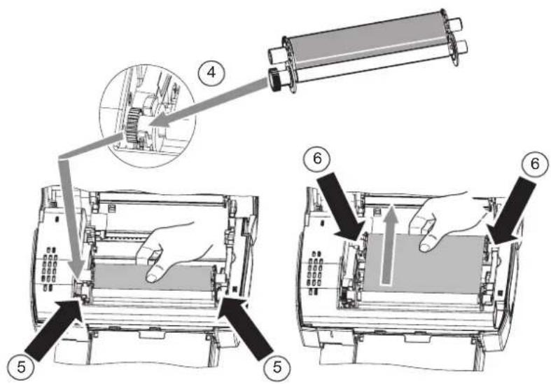 AGFA AP2700 - instalacion de la cinta - 3