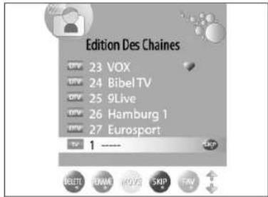 Tevion LCD TV 2202 - Déplacer des chaînes - 1