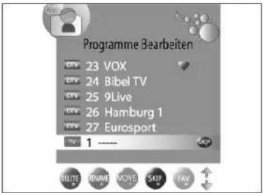 Tevion LCD TV 2202 - Sender verschieben - 1