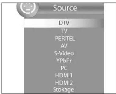 Tevion LCD TV 2202 - SÉLECTION DE LA SOURCE - 1
