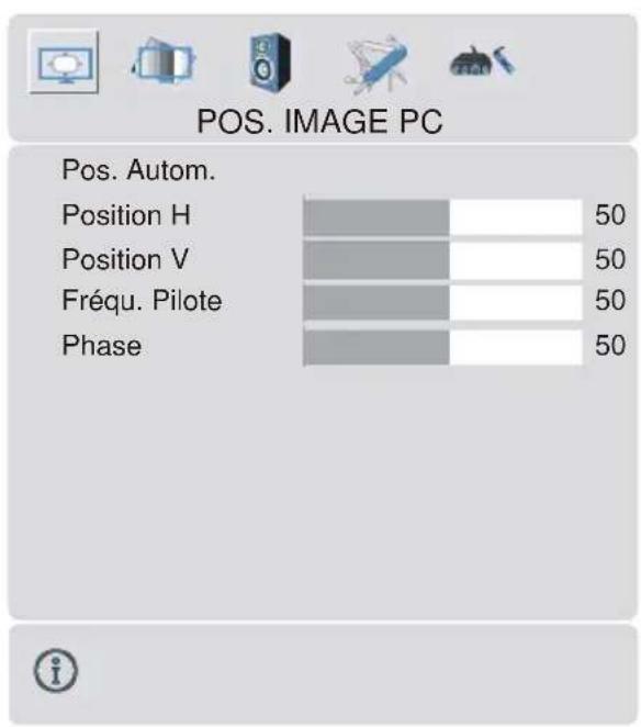 TechLine TL42LC735 - Menu de Position de l'Image PC - 1