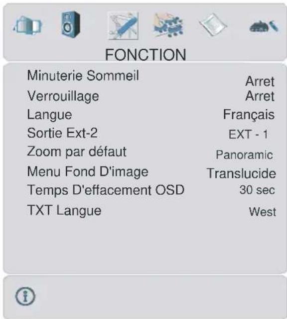TechLine TL42LC735 - Menu Fonction - 1
