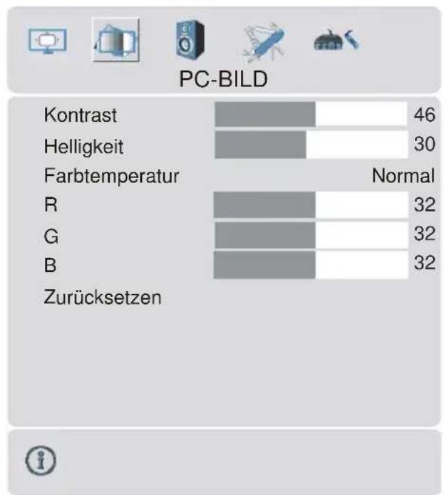TechLine TL42LC735 - PC-Bildmenu - 1