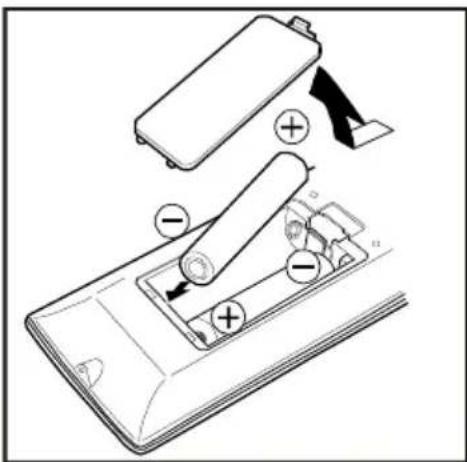 TechLine TL42LC735 - Insérer les piles dans la télécommande - 1