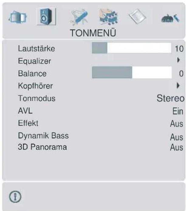 TechLine TL42LC735 - Tonmenu - 1