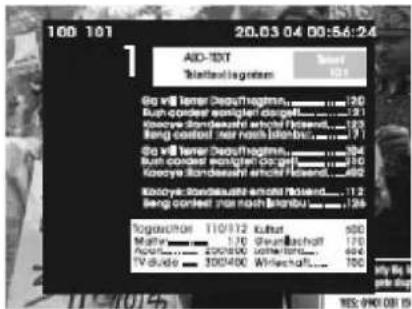 Soundmaster TVB1900 - Teletekst weergave - 1