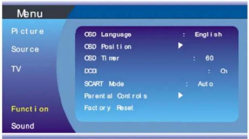 Soundmaster TVB1900 - Menu bediening - 4