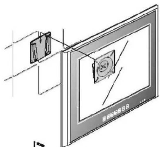 Soundmaster TVB1900 - Op wIT bevestiging van de TV set: - 2