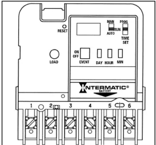 INTERMATIC EH40 - INTERRUPTORES TEMPORIZADOSES ELECTRONICOS DE 7 DIAS PARA CALENTADORES DE AGUA MODELOS EH10,120 V Y EH40,240 V CON TRASPASO DE BATERIA - 1