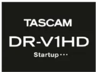 TASCAM DRV1HD - Mise sous tension - 1