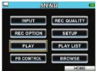 TASCAM DRV1HD - Emploi du menu - 2