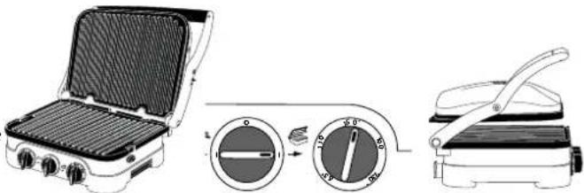 CUISINART Griddler Pro GR40E - FONCTION GRILL/PANINI - 1