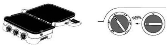 CUISINART Griddler Pro GR40E - - PLANCHAPPOSITION - 1