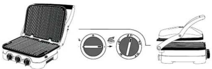 CUISINART Griddler Pro GR40E - GRILL/PANINI POSITION - 2