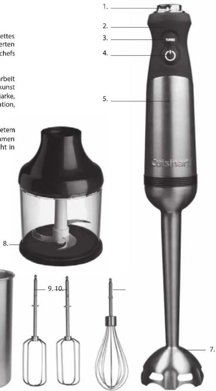 CUISINART CSB801E - EIGENSCHAFTEN DES PRODUKTS - 1
