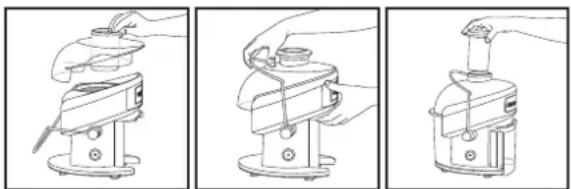 CUISINART CJE500E - ATTENZIONE: Non toccare le lame sul fondo del filtro. - 2