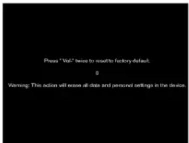 Ricatech RATAB1005 - Remettre votre appareil aux valeurs d'usine - 1