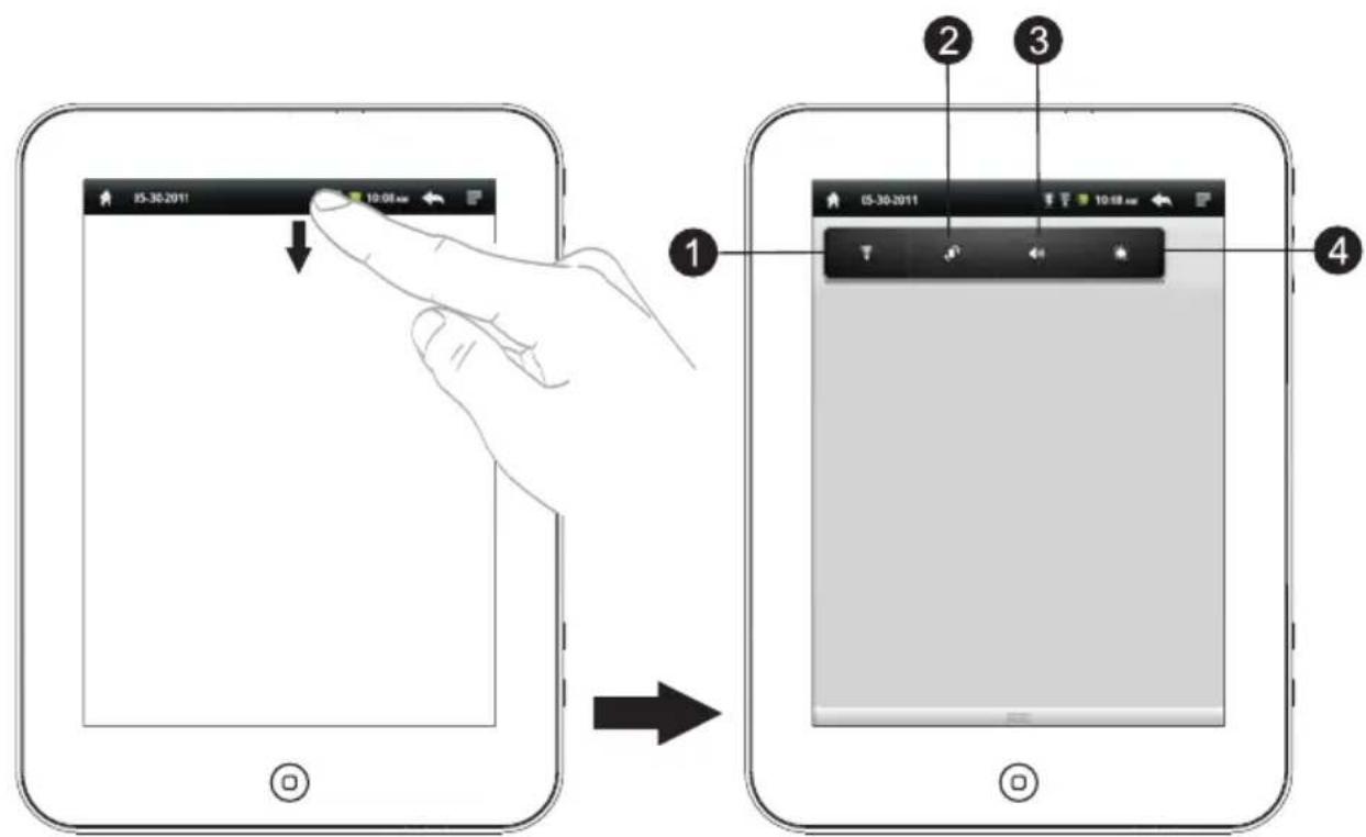 Ricatech RATAB1005 - Overzicht van de systeemtaakbalk - 1