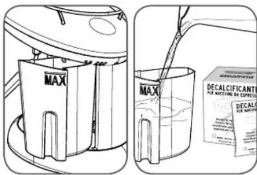 MAX MAX DECALCIFICANTIE PER MACEINE DE ESPRESS DECALC PER MACEINE