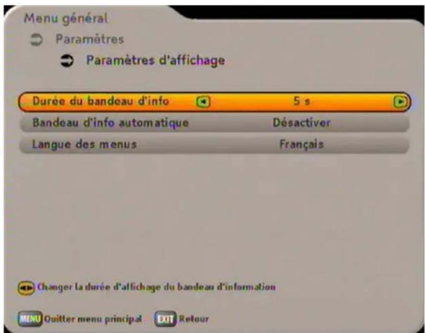 KATHREIN UFS 733 - Bandeau d'info automatique : - 1