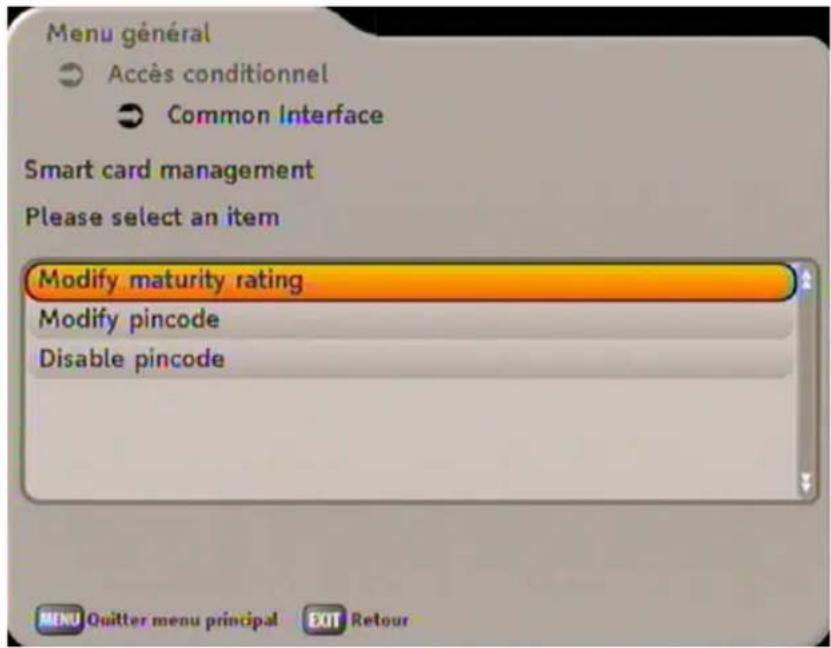 KATHREIN UFS 733 - MODIFIER LE BLOCAGE PARENTAL - 2