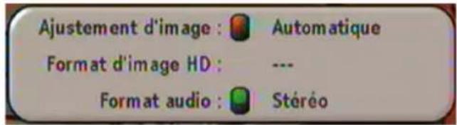 KATHREIN UFS 733 - AJUSTEMENT DE L'IMAGE ET FORMAT DE SORTIE AUDIO - 1