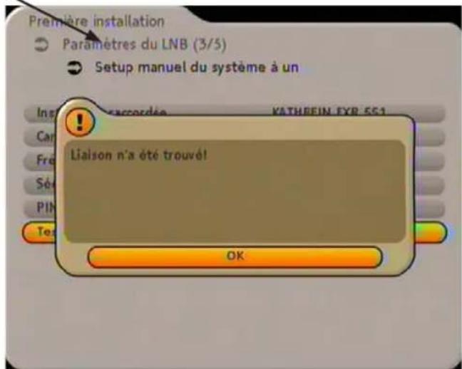 KATHREIN UFS 733 - PREMIÈRE INSTALLATION : Système monocâble (manuel) - 3