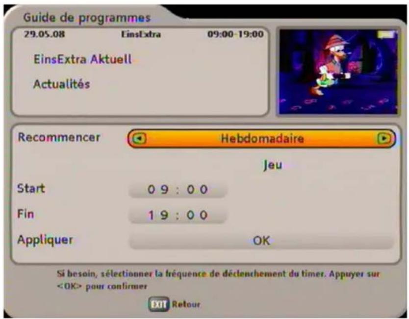 KATHREIN UFS 733 - ENREGISTREMENT HEBDOMADAIRE - 2